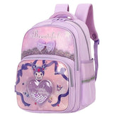 Cartoon Design Stylish School Backpack for Girls – Lightweight Burden-Free Water-Resistant Durable Bag for Kids 8–12 Years (41 X 32 X 15 Cm)