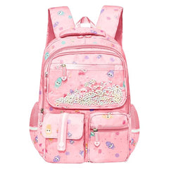 Kawaii School Backpack for Girls - Multifunctional Lightweight Large Capacity Bag for Travel, Picnic (42 X 25 X 15 CM)