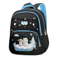 School Bags for Girls, Kids - Penguin Print Large Capacity Backpack for School, Travel, Picnic, Camping 5-12 Years Old (40 X 30 X 17 Cm)