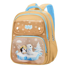 School Bags for Girls, Kids - Penguin Print Large Capacity School Backpack for School, Travel, Picnic, Camping Kids 5-12 Years Old (40 X 30 X 17 Cm)