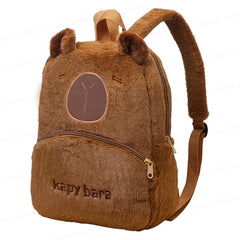 Miniature Capybara Kids Backpack – Plush Bags for Pre-Schoolers and Kindergarten Kid 2-5 Years (36 x 28 x 10 cm)