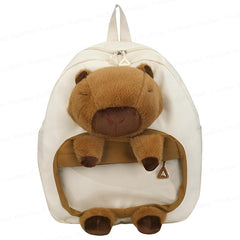 Capybara Kids Backpack – Bags for Pre-Schoolers and Kindergarten Kid 2-5 Years (35 x 30 x 12 cm)
