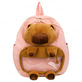 Capybara Backpack for Kids – Bags for Pre-Schoolers and Kindergarten Kid 2-5 Years (35 x 30 x 12 cm)