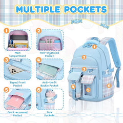 Unicorn Backpack for Children - Lightweight Large Capacity Bag for Students Boys Girls and Kids (39 X 31 X 20 CM)