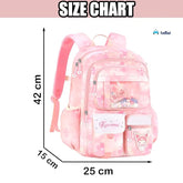 Kawaii School Backpack for Girls - Large Capacity Multifunctional Lightweight Bag for Travel, Picnic (42 X 25 X 15 CM)