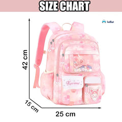 Kawaii School Backpack for Girls - Large Capacity Multifunctional Lightweight Bag for Travel, Picnic (42 X 25 X 15 CM)