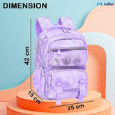 Kawaii School Backpack for Girls - Large Capacity Multifunctional Lightweight Bag for Travel, Picnic (42 X 25 X 15 CM)
