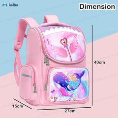 Large Capacity Mermaid School Bags for Girls - School Backpack for Kids 5-12 Years Old (40 X 27 X 15 Cm)