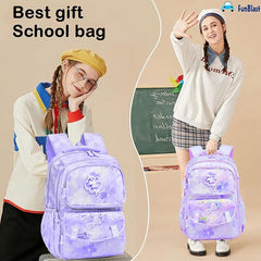 Kawaii School Bag for Girls and kids - Large Capacity Lightweight Casual Backpack for Girls (45 X 30 X 18 Cm)