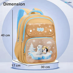 School Bags for Girls, Kids - Penguin Print Large Capacity School Backpack for School, Travel, Picnic, Camping Kids 5-12 Years Old (40 X 30 X 17 Cm)
