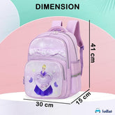 School Backpack for Girls, Kids Cartoon Stylish Durable Spacious Waterproof Backpack for School Kids Bag for 6 To 12 Years (41 X 30 X 15 Cm)