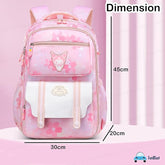 Kawaii School Backpack for Girls - Multifunctional Large Capacity Elementary School bag for Girls (45 X 30 X 20 CM)