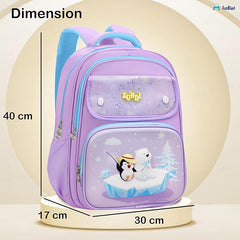 School Bags for Girls, Kids - Penguin Print Large Capacity School Backpack for School, Travel, Picnic, Camping Kids 5-12 Years Old (40 X 30 X 17 Cm)