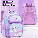 Unicorn School Bags for Girls, Kids - Backpack for School, Travel, Picnic, Camping 5-12 Years old (40 X 30 X 18 Cm)