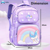 School Backpack for Girls - Lightweight Large Capacity Stylish School Bag for Girls (40 X 29 X 13 CM) (Purple)