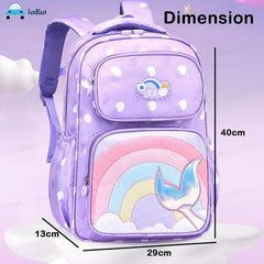 School Backpack for Girls - Lightweight Large Capacity Stylish School Bag for Girls (40 X 29 X 13 CM) (Purple)