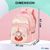 Stylish Cartoon School Backpack for Girls - Durable Spacious Waterproof Backpack for School Girl Kids Bag for 6 To 12 Years (41 X 30 X 15 Cm)