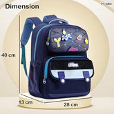Large Capacity School Bags for Kids - Cartoon Print Girls Bags for School, Travel, Picnic, Camping 5-12 Years Old (40 X 28 X 13 Cm)