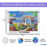 5D Diamond Painting Kit for Kids and Adults - 12x16inch Suitable for Home Leisure and Wall Decoration, Gift for Kids and Adults