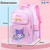 Cute Kawaii School Bag for Girls - Lightweight Multiple Compartments Backpack with Comfortable Shoulder Straps (41 X 32 X 20 Cm)