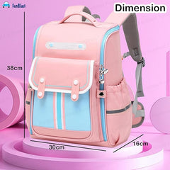 Large Capacity Shoulder Backpack for School Girls Kid, Orthopedic Casual Backpack for Kids, , Shoulder School Bags for students