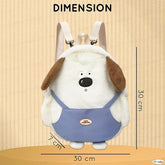 Miniature Teddy Bear Shaped Kids Backpack – Plush Bags for Pre-Schoolers and Kindergarten Kid 2-5 Years (30 x 30 x 7 cm)