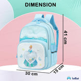 School Backpack for Girls, Kids Cartoon Stylish Durable Spacious Waterproof Backpack for School Kids, Bag for 6 To 12 Years (41 X 30 X 15 Cm)