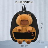 Capybara Backpack for Kids – Bags for Pre-Schoolers and Kindergarten Kid 2-5 Years (35 x 30 x 12 cm)