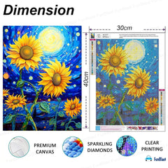 5D Diamond Painting Kit Includes Colourful Diamonds DIY Art and Craft Kit for Kids and Adults Suitable for Home Leisure and Wall Decoration (30 X 40 Cm)