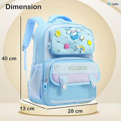 Large Capacity School Bags for Kids - Cartoon Print Girls Bags for School, Travel, Picnic, Camping 5-12 Years Old (40 X 28 X 13 Cm)