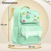 Large Capacity School Bags for Kids - Cartoon Print Girls Bags for School, Travel, Picnic, Camping 5-12 Years Old (40 X 28 X 13 Cm)