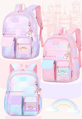Unicorn Backpack for Children - Lightweight Large Capacity Orthopedic School Bag for Boys Girls Kids (39 X 31 X 20 CM)