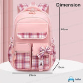 Large Capacity Shoulder Backpack for Girls Kid, Orthopedic Casual Backpack for students
