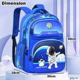 3D Design Space Travel Backpack for Kids - Backpack for Girls Boys Students for School, Travel, Picnic (40 X 30 X 18 Cm)