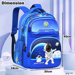 3D Design Space Travel Backpack for Kids - Backpack for Girls Boys Students for School, Travel, Picnic (40 X 30 X 18 Cm)