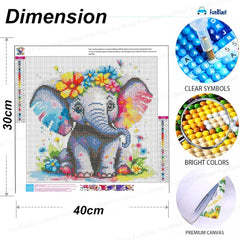 5D Diamond Painting Kit Includes Colourful Diamonds DIY Art and Craft Kit for Kids and Adults Suitable for Home Leisure and Wall Decoration (30 X 40 Cm)