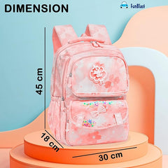 Kawaii School Bag for Girls and kids - Large Capacity Lightweight Casual Backpack for Girls (45 X 30 X 18 Cm)