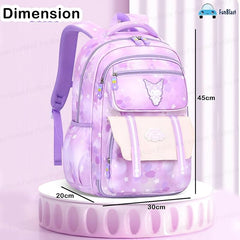 Kawaii School Backpack for Girls - Large Capacity Multifunctional Elementary School bag for Girls (45 X 30 X 20 CM)