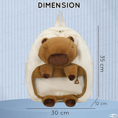 Capybara Kids Backpack – Bags for Pre-Schoolers and Kindergarten Kid 2-5 Years (35 x 30 x 12 cm)