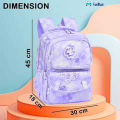 Kawaii School Bag for Girls and kids - Large Capacity Lightweight Casual Backpack for Girls (45 X 30 X 18 Cm)