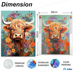 5D Diamond Painting Kit Includes Colourful Diamonds DIY Art and Craft Kit for Kids and Adults Suitable for Home Leisure and Wall Decoration (30 X 40 Cm)