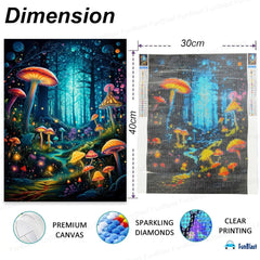 5D Diamond Painting Kit Includes Colourful Diamonds DIY Art and Craft Kit for Kids and Adults Suitable for Home Leisure and Wall Decoration (30 X 40 Cm)