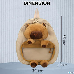 Capybara Kids Backpack for Kids – Bags for Pre-Schoolers and Kindergarten Kid 2-5 Years (35 x 30 x 12 cm)