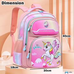 Unicorn School Bags for Girls, Kids - Backpack for School, Travel, Picnic, Camping 5-12 Years old (40 X 30 X 18 Cm)