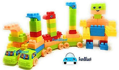 Girl's, Boy's Best Bag for Kids Packing Building Blocks with Wheel Toy - 100 Pieces Including Wheels