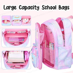 Unicorn Backpack for Children - Lightweight Large Capacity Orthopedic School Bag for Boys Girls Kids (39 X 31 X 20 CM)