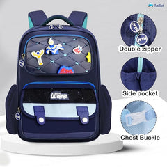 Large Capacity School Bags for Kids - Cartoon Print Girls Bags for School, Travel, Picnic, Camping 5-12 Years Old (40 X 28 X 13 Cm)