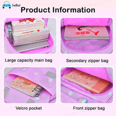 School Backpack for Girls - Lightweight Large Capacity Stylish School Bag for Girls (40 X 29 X 13 CM) (Purple)