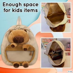 Capybara Kids Backpack for Kids – Bags for Pre-Schoolers and Kindergarten Kid 2-5 Years (35 x 30 x 12 cm)