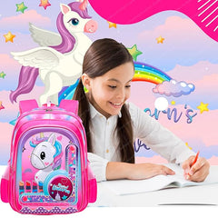 Unicorn Large Capacity Bag for School Girls – Kawaii Backpacks for Girls, Japanese School Bags for Girls (40X30X12 CM)